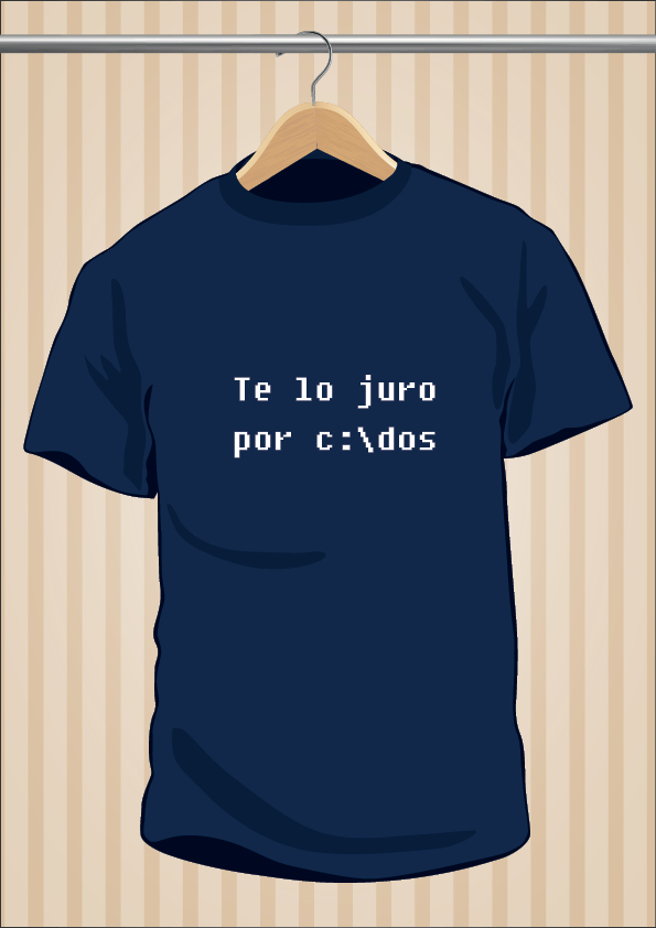 Camiseta "Te lo juro por c:\Dos" - UppStudio