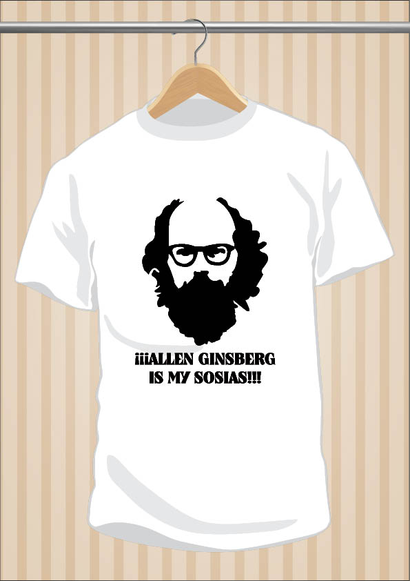 Camiseta Allen Ginsberg Is My Sosias - Ignatius Farray - UppStudio