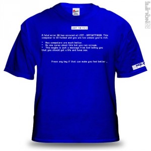Camiseta Pantallazo Azul Windows
