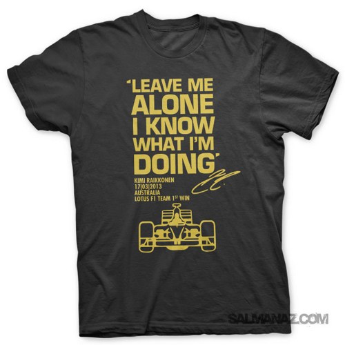 Camiseta Kimi Raikkonen | Leave Me Alone F1