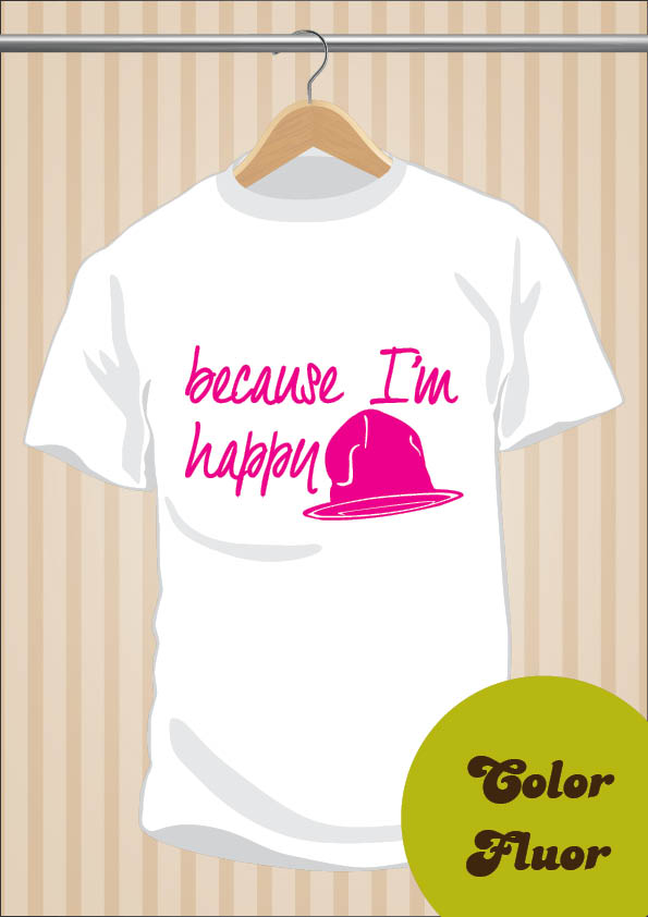 Camiseta Pharrell Williams | Because I'm Happy