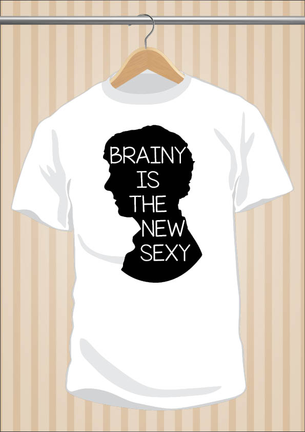 Camiseta Sherlock | Brainy Is The New Sexy | UppStudio