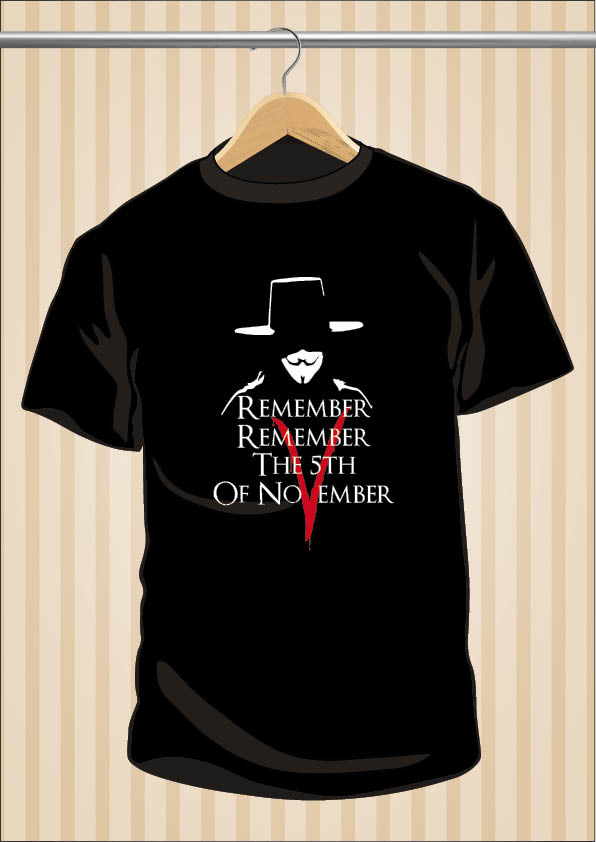 Camiseta V de Vendetta | Remember | UppStudio