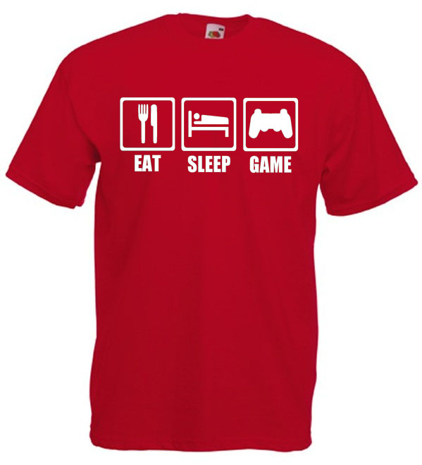 Camiseta Eat, Sleep, Game