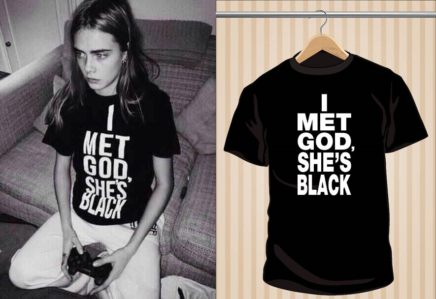 Camiseta I Met God, She's Black | UppStudio