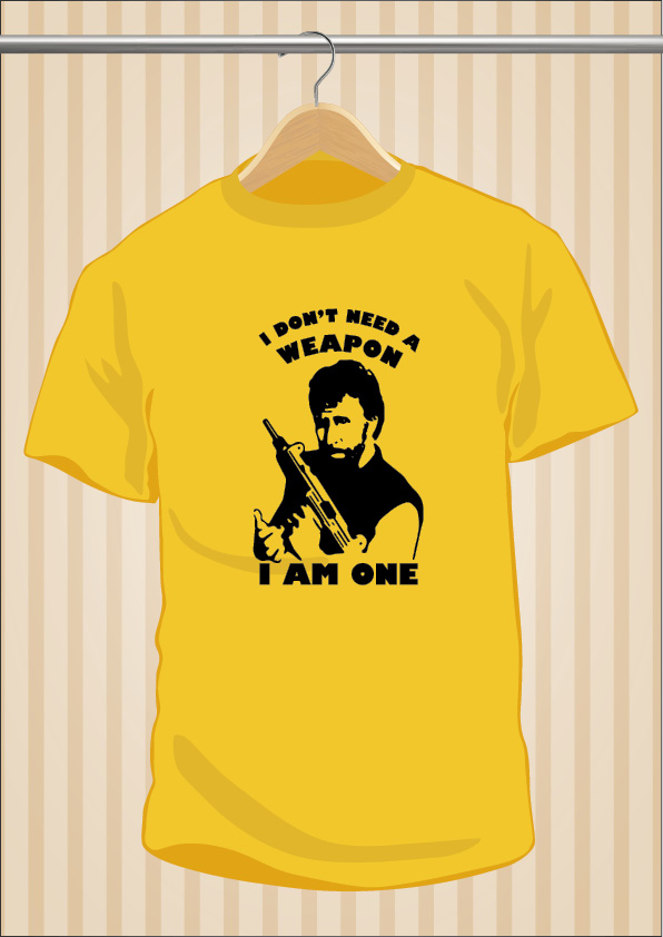 Camiseta Chuck Norris | I Don't Need a Weapon, I am one | UppStudio