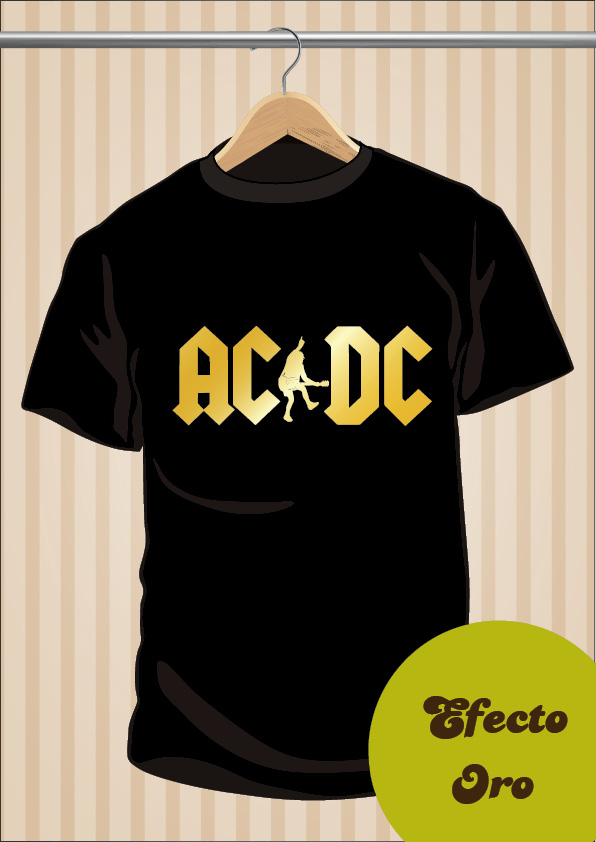 Camiseta ACDC T-Shirt Tee Angus Young