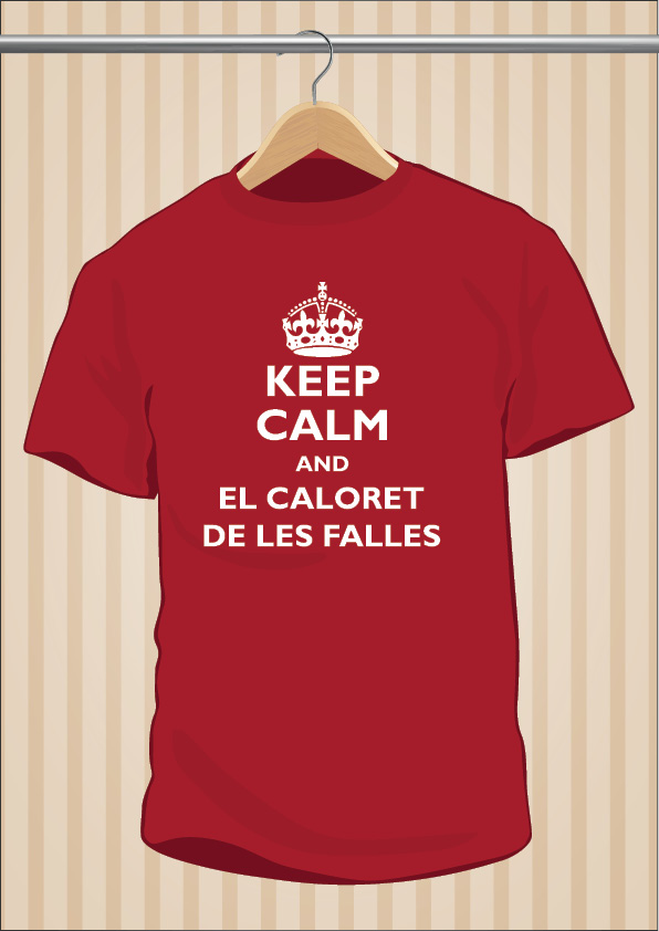 Camiseta Caloret Keep Calm And El Caloret De Les Falles Rita Barbera | UppStudio