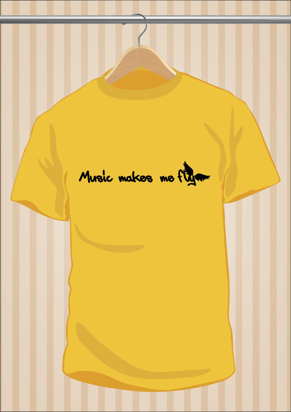 Camiseta Music Makes Me Fly | UppStudio