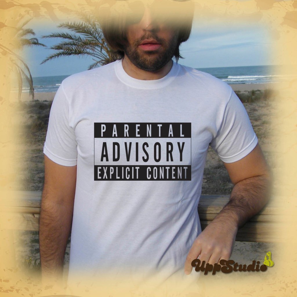Camiseta Parental Advisory Barata Explicit Content | UppStudio