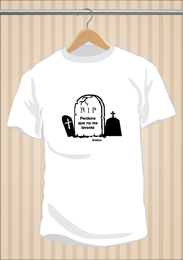 Camiseta Groucho Marx | Friki | Perdone Que No Me Levante | UppStudio