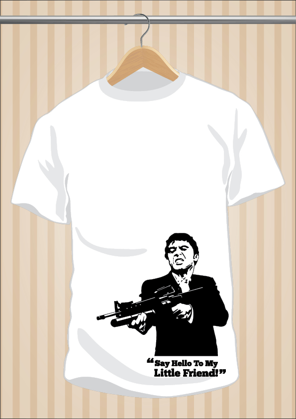 Camiseta Scarface | Say Hello To My Little Friend | UppStudio