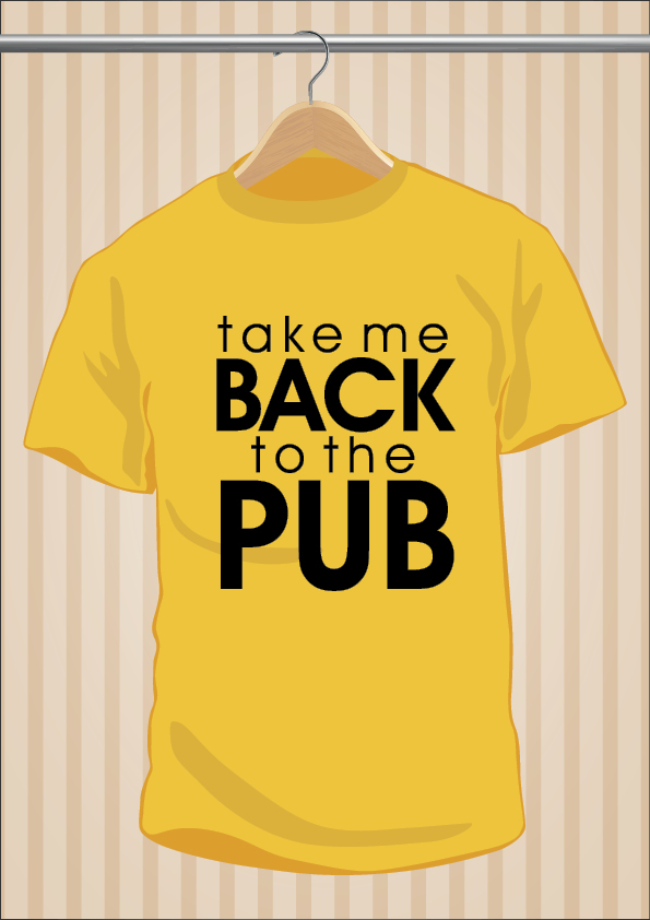 Camiseta De Borracho | Take Me Back To The Pub | UppStudio