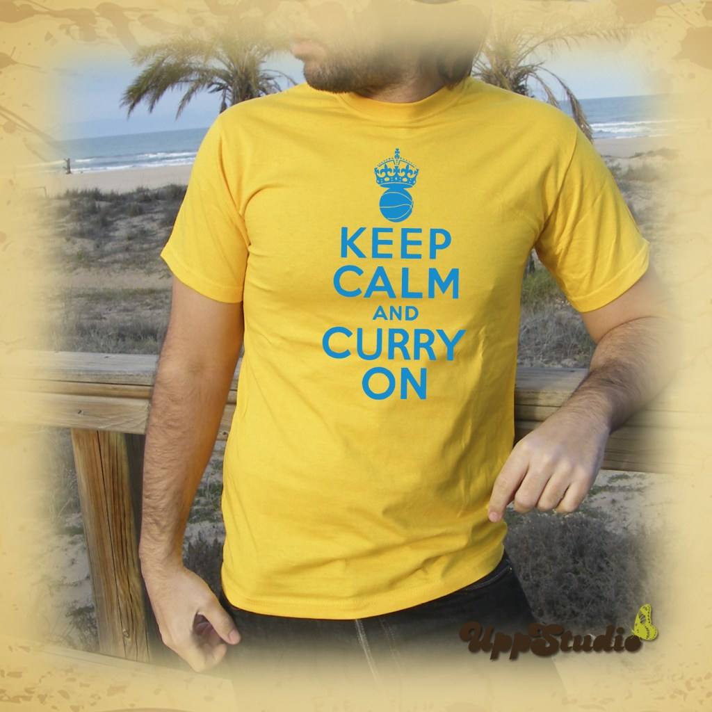 Camiseta Stephen Curry Keep Calm And Curry On | Golden State Warriors | UppStudio