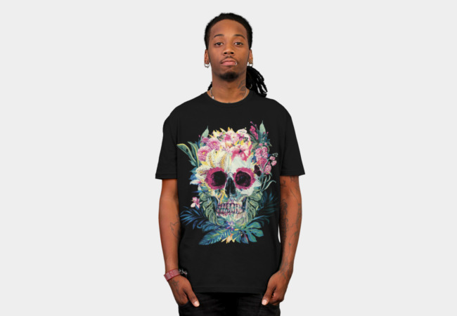 Camiseta Flower Skull | Design By Humans