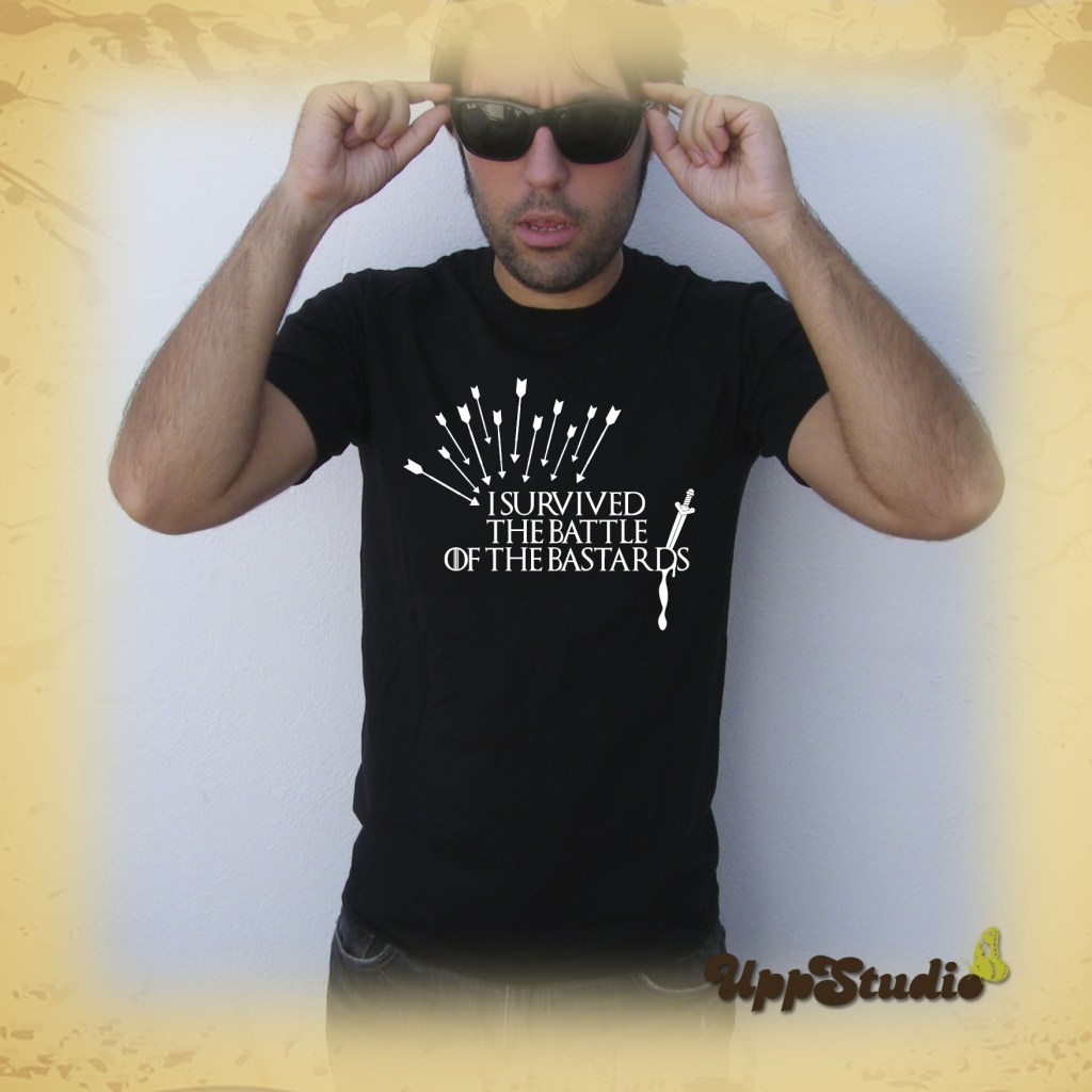 Camiseta I Survived The Battle Of The Bastards T-Shirt Tee Juego De Tronos Game Of Thrones | UppStudio