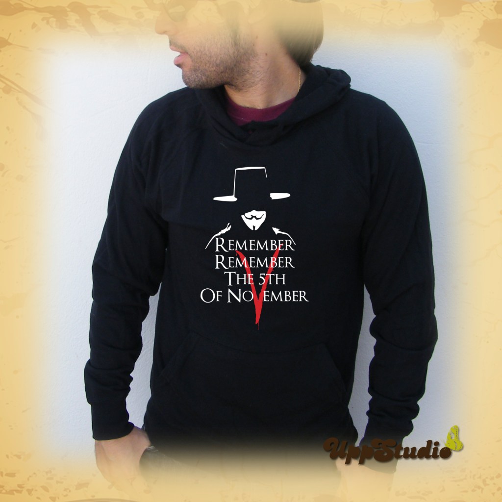 Sudadera V de Vendetta | Remember | UppStudio