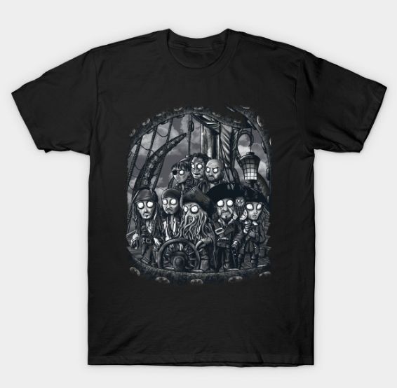 Camiseta Piratas del Caribe | Black Pearl | TeePublic